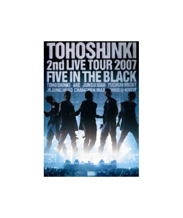 dongbangsingi-ilbon-mudogwan-gong-yeon-FIVE-IN-THE-BLACK-2-DISC-TOHOSHINKI-2ND-LIVE-TOUR-2007-FIVE-IN-THE-BLACK-2-DISC-SMDVD021-