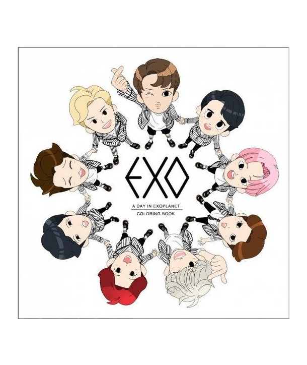 Sách tô màu EXO - A day in exo planet