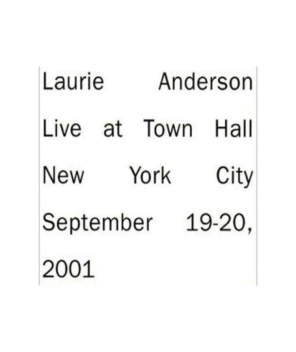 LAURIE-ANDERSON-LIVE-IN-NEW-YORK-lt2-FOR-1gt-7559796812-075597968125