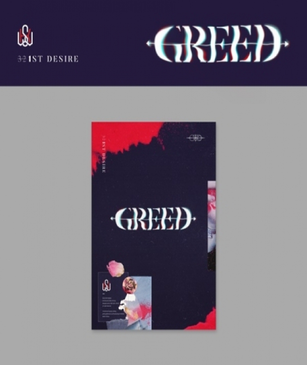 [K/] 김우석 - 1ST DESIRE [GREED] (K VER.) ( 5/25 _30분 추첨 친필사인 폴라로이드, CD, 포스