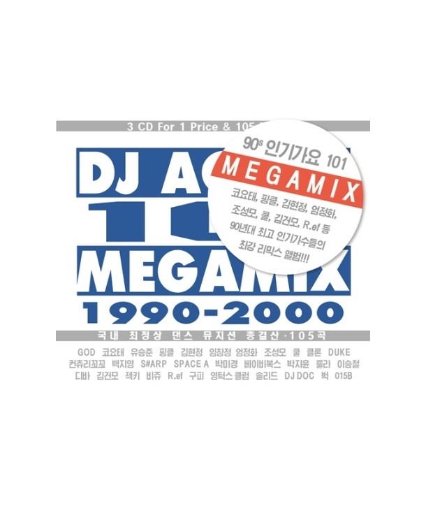 90S-ingigayo-101-MEGAMIX-DJ-ACURA-101-MEGAMIX-3CD-WMED0149-8809447088624