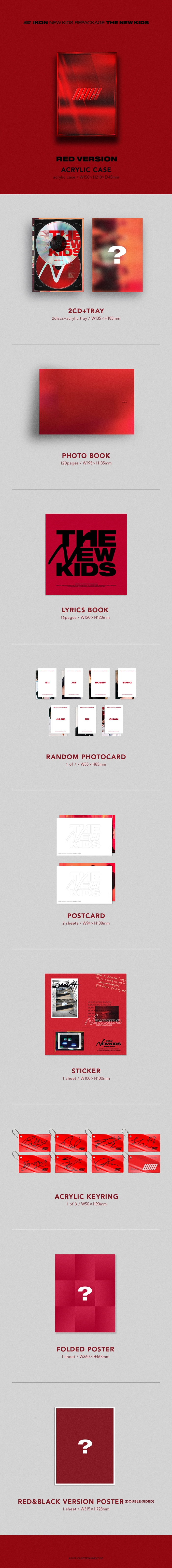 RED--aikon-IKON-IKON-NEW-KIDS-REPACKAGE-THE-NEW-KIDS-2CD-RED-VER-YGP0003-8809634380029